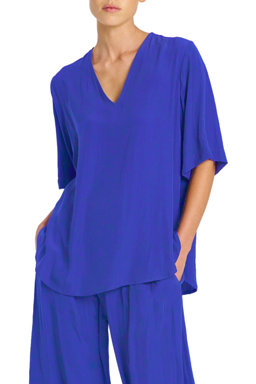 SWISH PLAZA TOP - F678839 8 / COBALT TOP