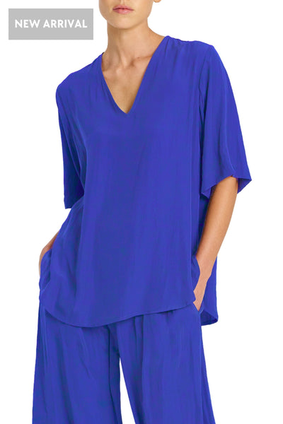SWISH PLAZA TOP - F678839 8 / COBALT TOP