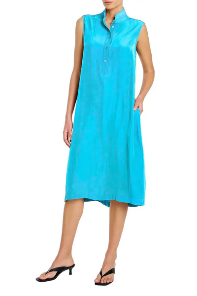 TAB SLIDE DRESS - F673027 8 / CERULEAN DRESS