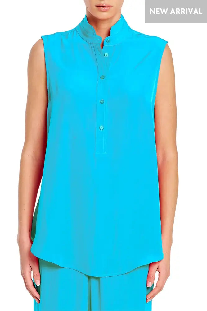 TAB SLIDE TANK - F678146 6 / CERULEAN TOP