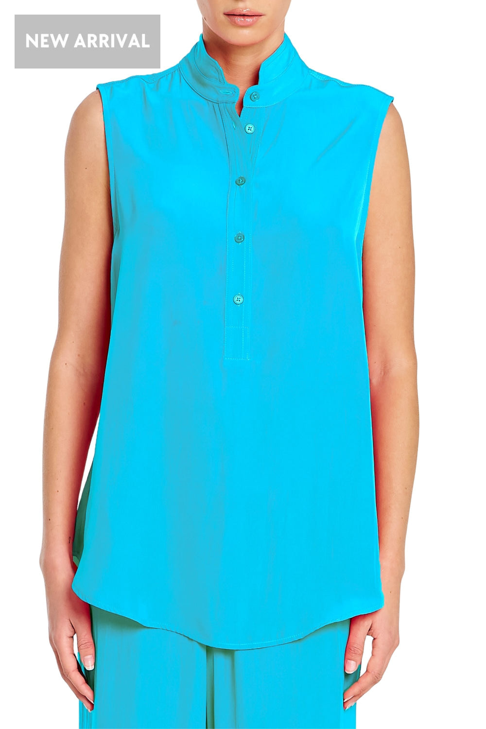 TAB SLIDE TANK - F678146 6 / CERULEAN TOP