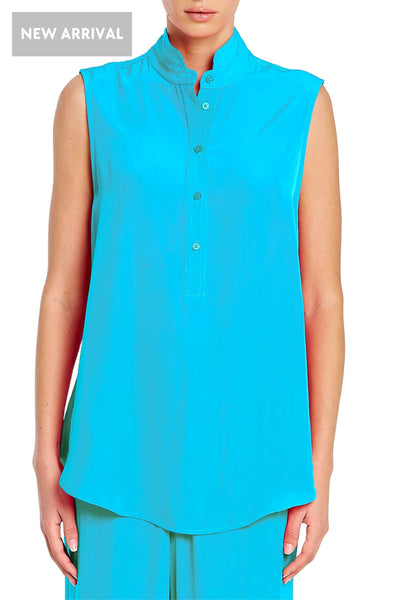 TAB SLIDE TANK - F678146 6 / CERULEAN TOP