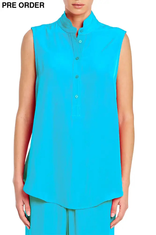 TAB SLIDE TANK - F678146 6 / CERULEAN TOP