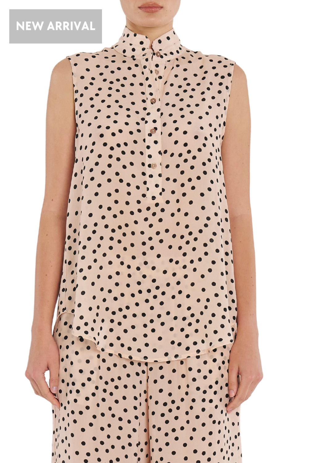 TAB SLIDE TANK - F8568146 8 / MERINGUE-BLACK TOP