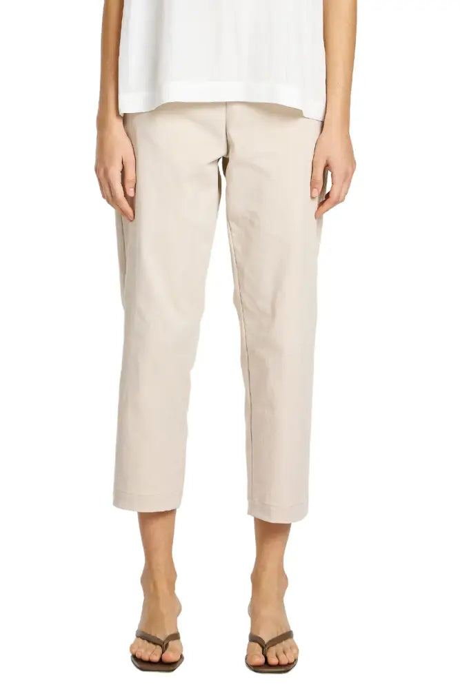 TAPERED FLAT PANT - F4161831 8 / FLAX PANTS