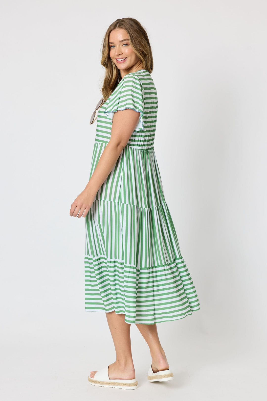 THREADZ DRESS KALAHARI STRIPE DRESS - 49543T