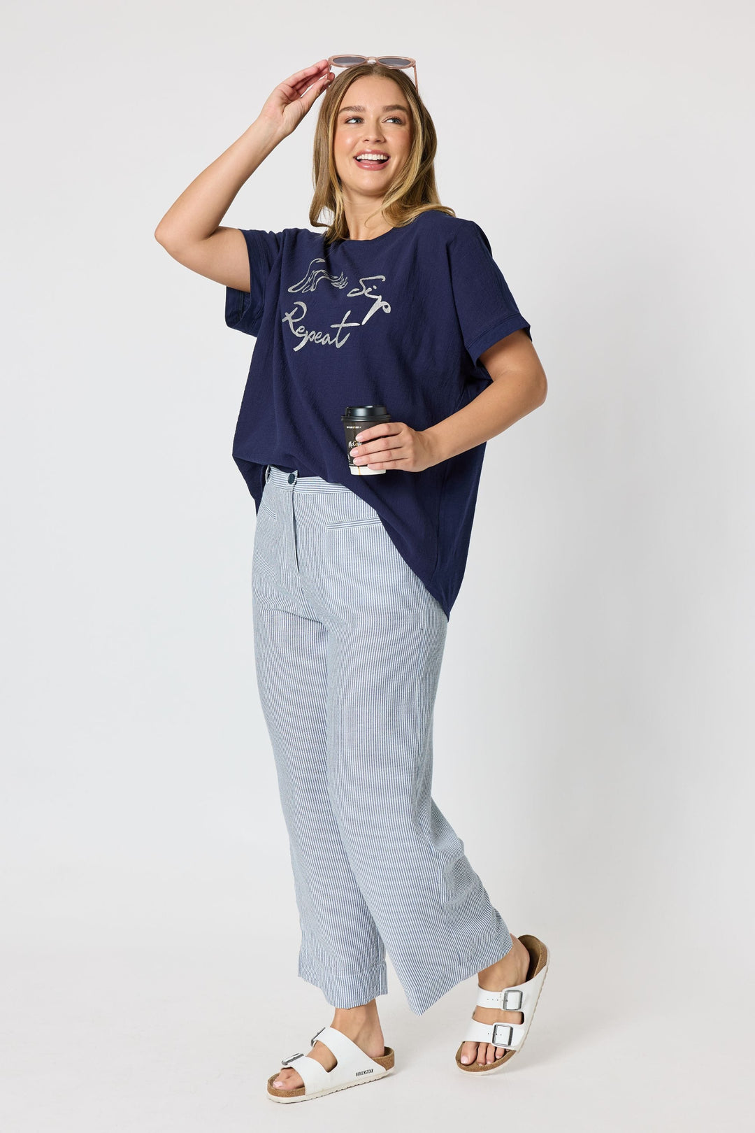 THREADZ PANTS CITY STRIPE PANT - 49790T