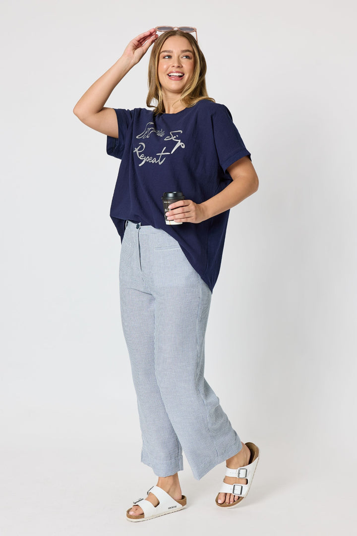 THREADZ PANTS CITY STRIPE PANT - 49790T