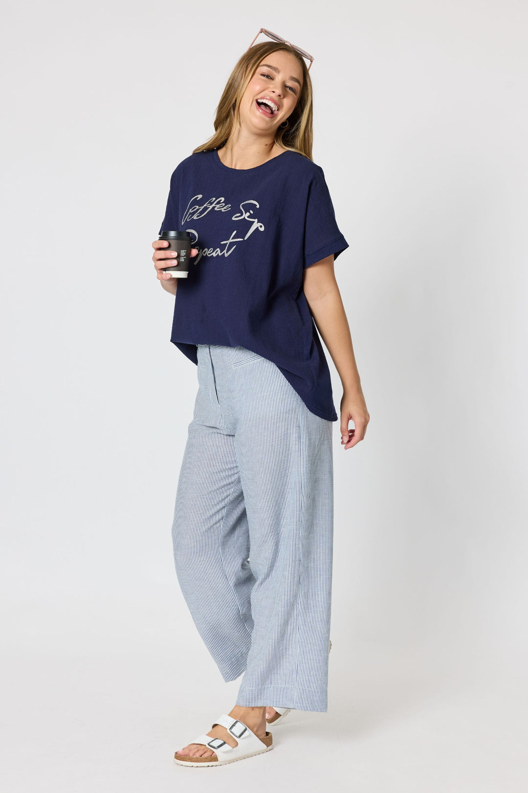 THREADZ PANTS CITY STRIPE PANT - 49790T