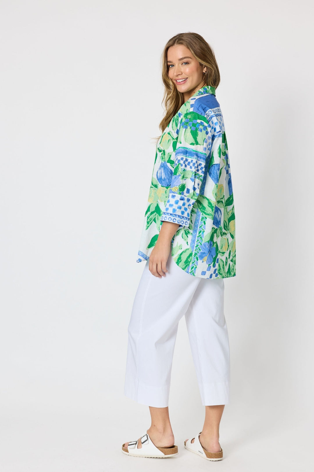 THREADZ SHIRT LIMONCELLO PRINT SHIRT - 50303T
