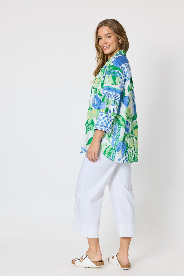 THREADZ SHIRT LIMONCELLO PRINT SHIRT - 50303T