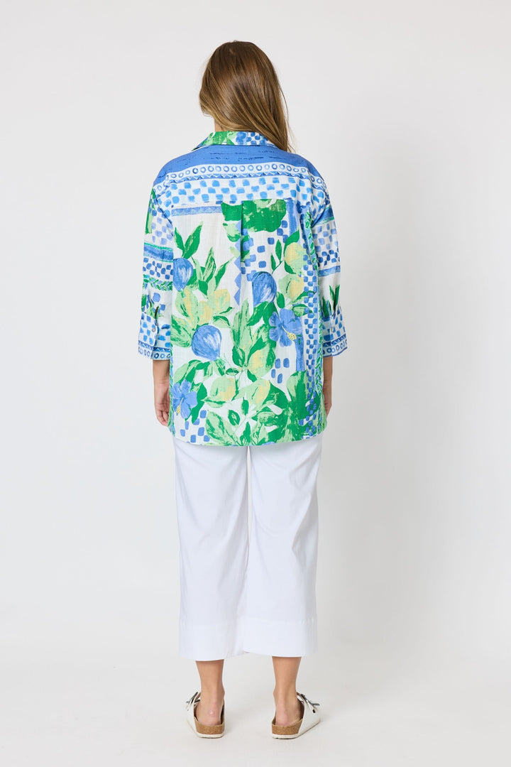 THREADZ SHIRT LIMONCELLO PRINT SHIRT - 50303T