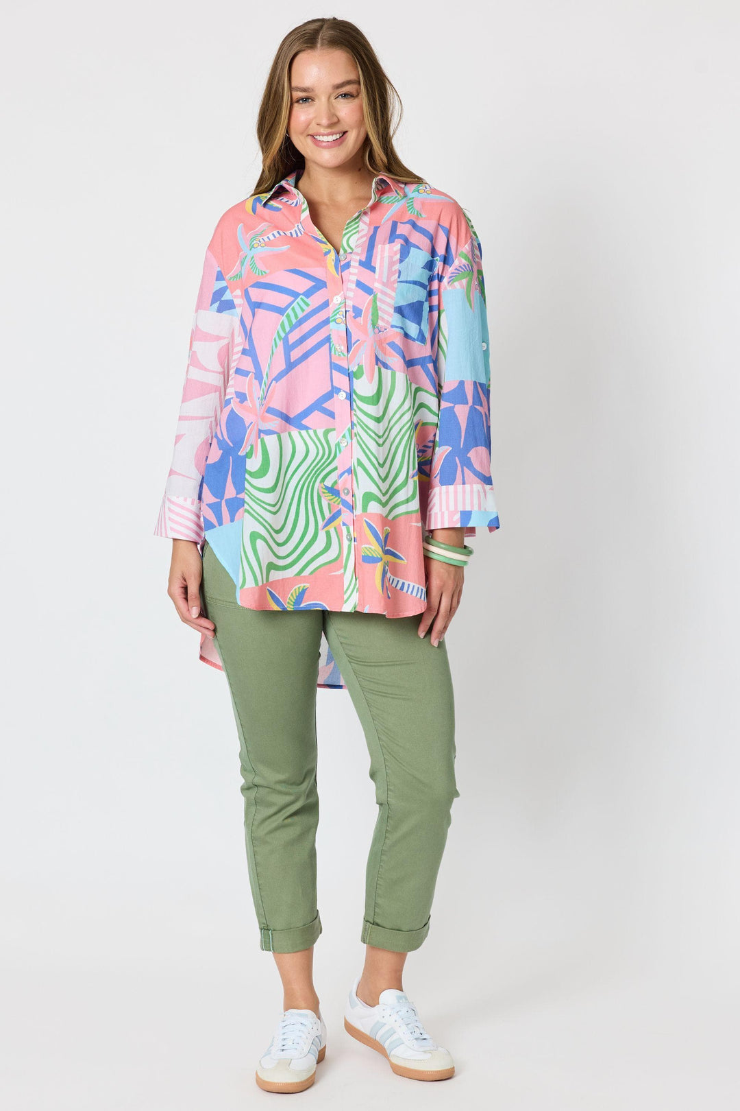 THREADZ SHIRT URBAN JUNGLE PRINT SHIRT - 50265T