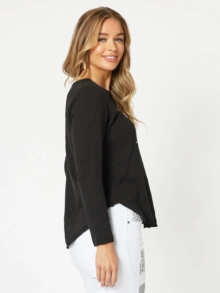 THREADZ T-SHIRT LES COPINES L/S TEE - 45293T