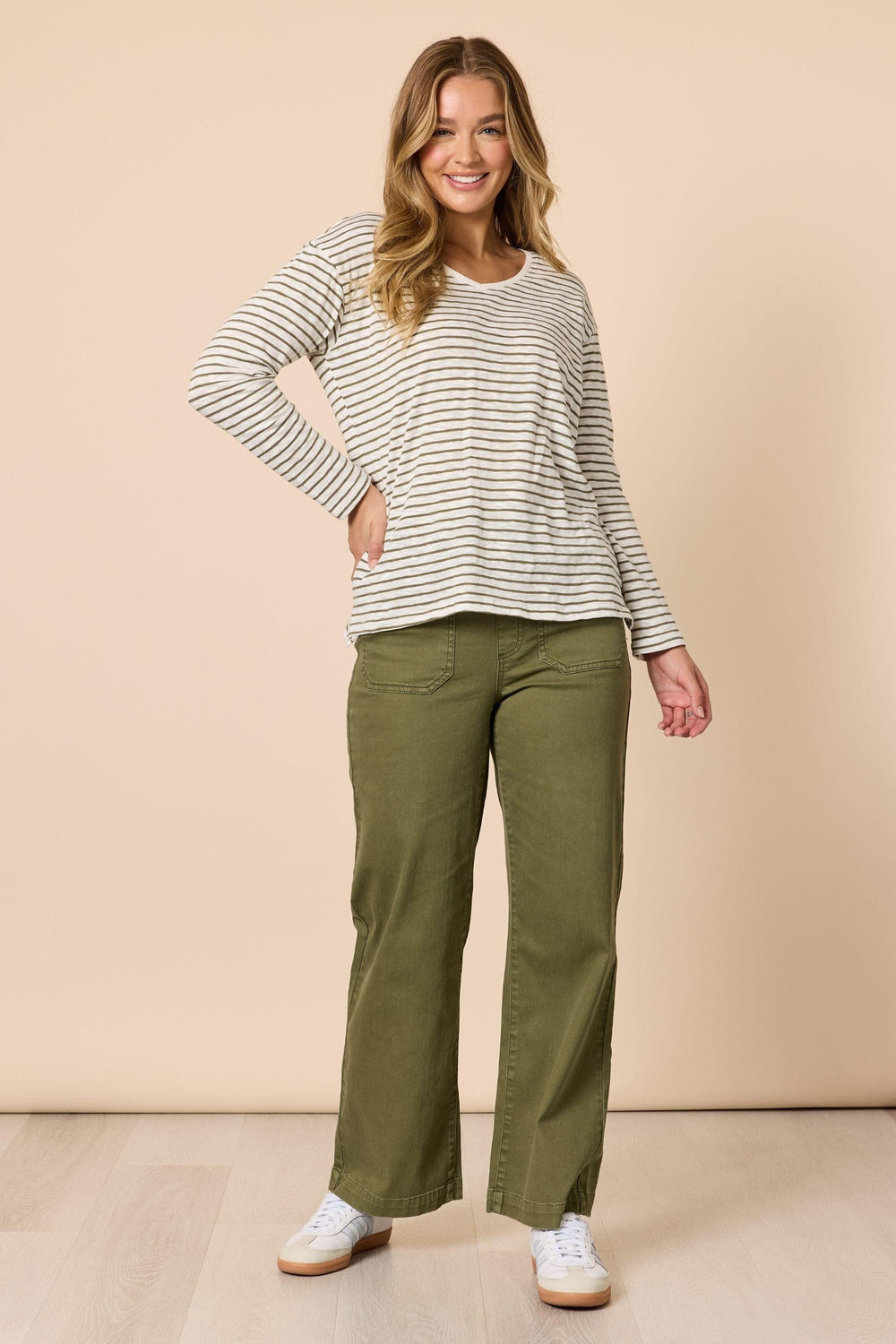 THREADZ TOP CITY STRIPE TEE - 48647T