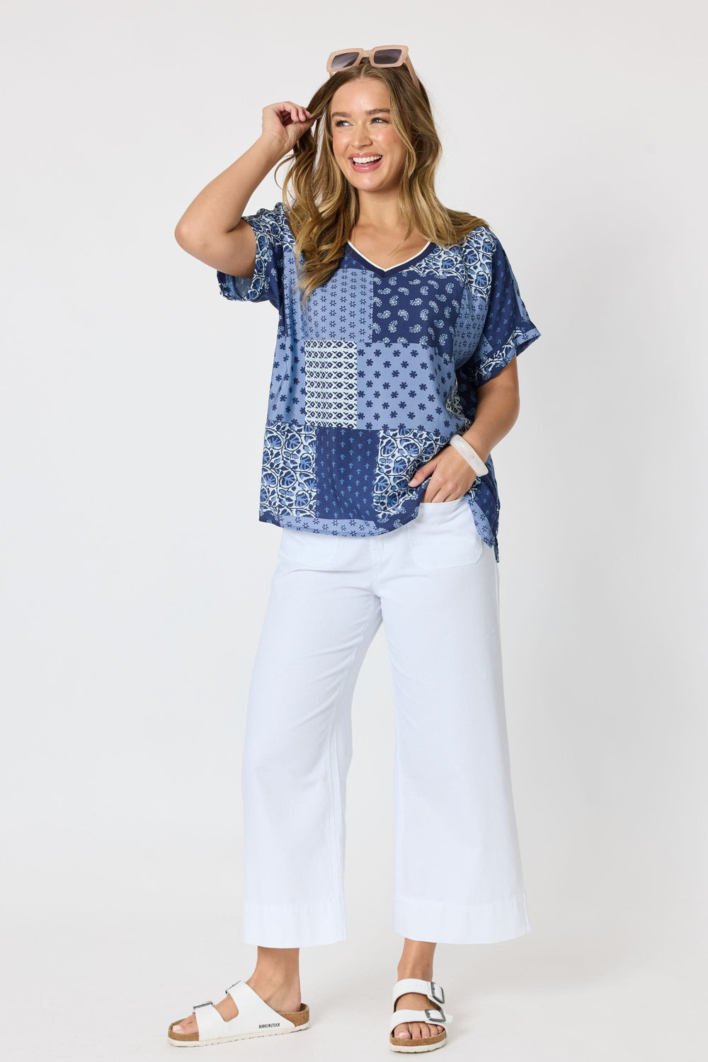 THREADZ TOP COSTA MESA PRINT TOP - 49765T
