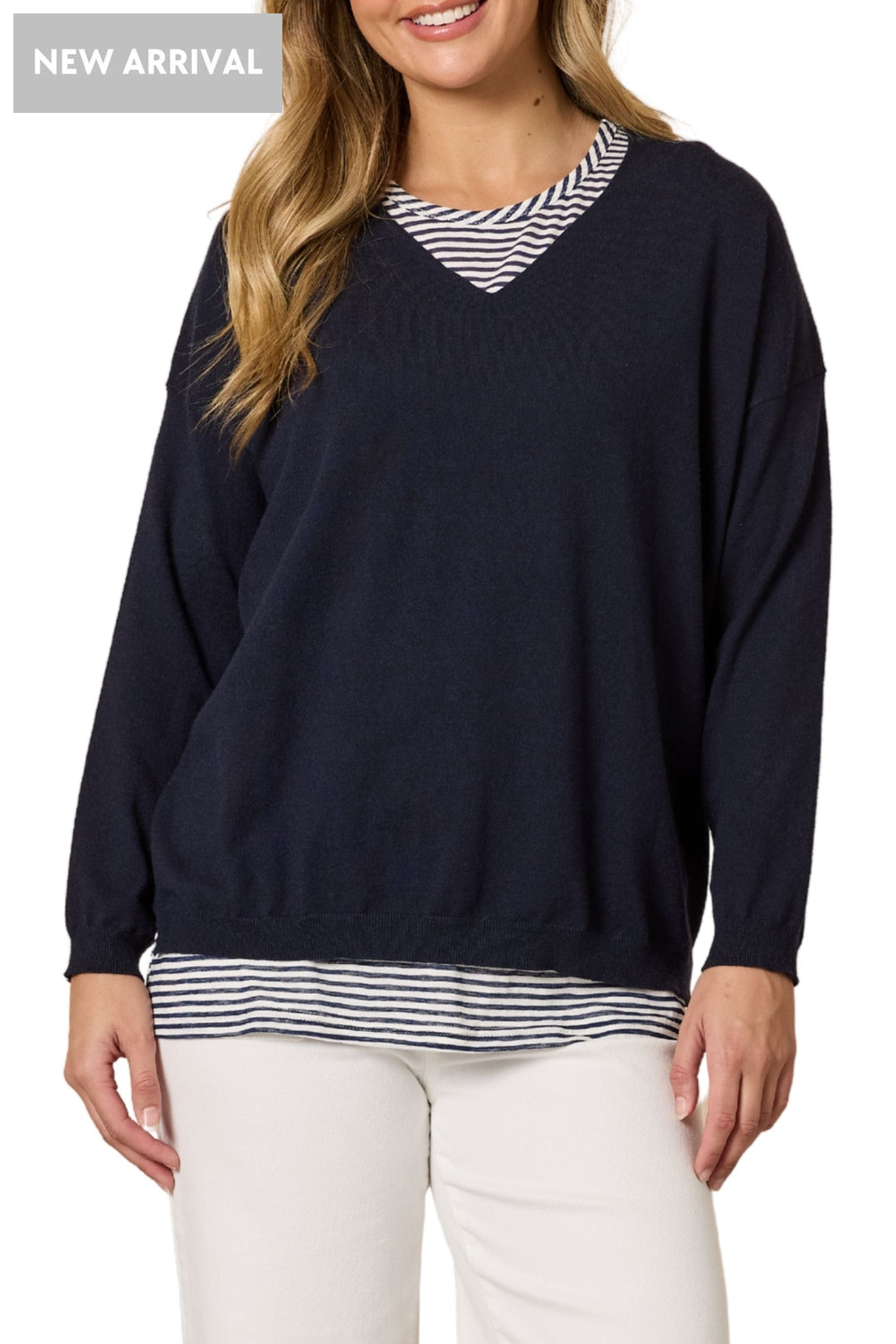 THREADZ TOP DOUBLE TAKE 2 IN 1 TOP - 49249T
