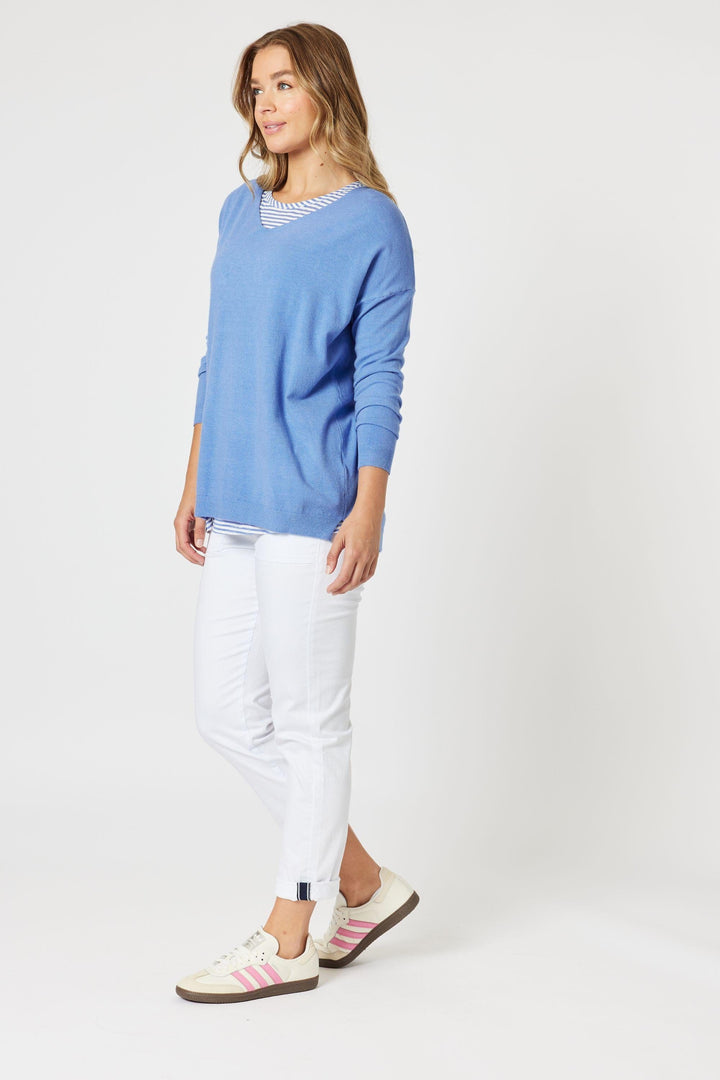 THREADZ TOP ISABELLA KNIT W/CAMI - 47690T