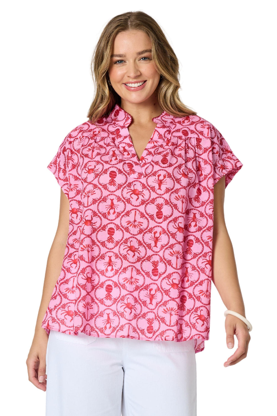 THREADZ TOP LAGUNA BEACH PRINT TOP - 49755T