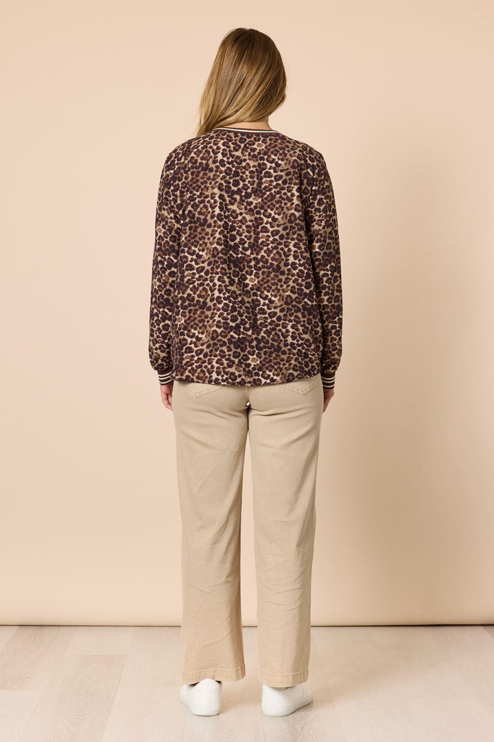 THREADZ TOP LEOPARD TOP - 49034T
