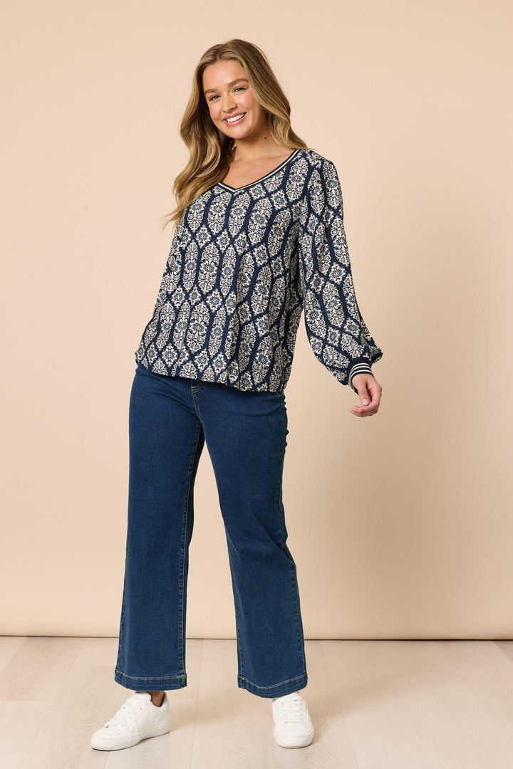 THREADZ TOP LOLA PRINT TOP - 49162T