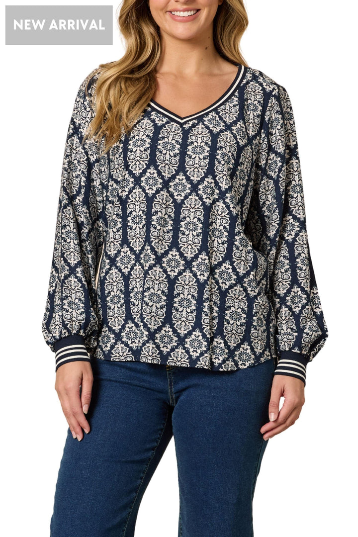THREADZ TOP LOLA PRINT TOP - 49162T