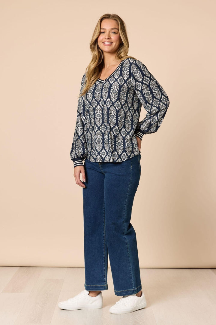 THREADZ TOP LOLA PRINT TOP - 49162T