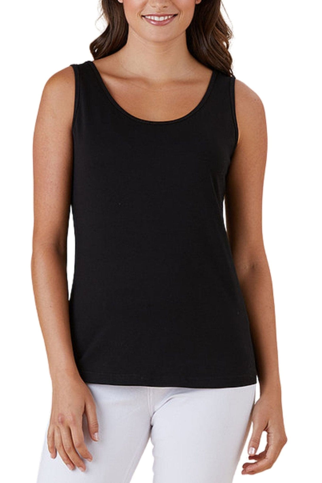 THREADZ TOP XS / BLACK BASIC CAMI - 37910