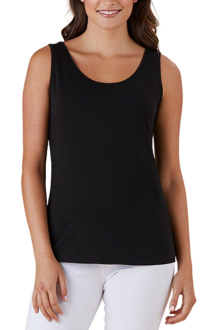 THREADZ TOP XS / BLACK BASIC CAMI - 37910