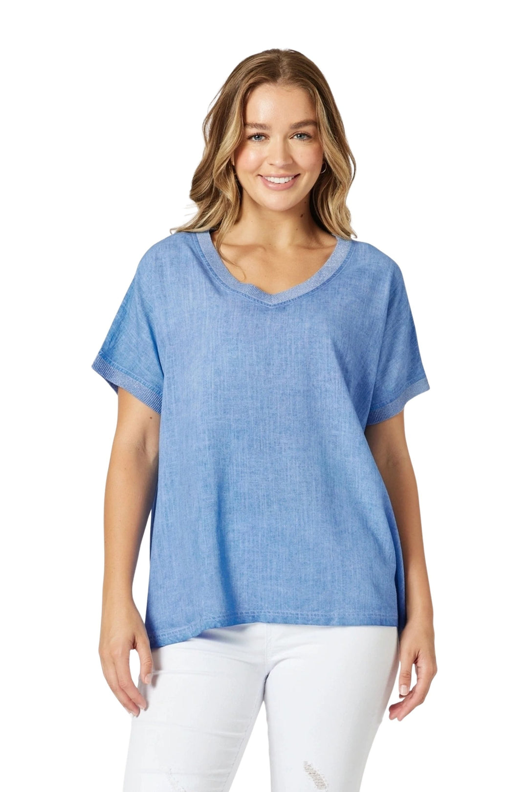 THREADZ TOP XS / SKY-BLUE SIENNA TOP - 47685T