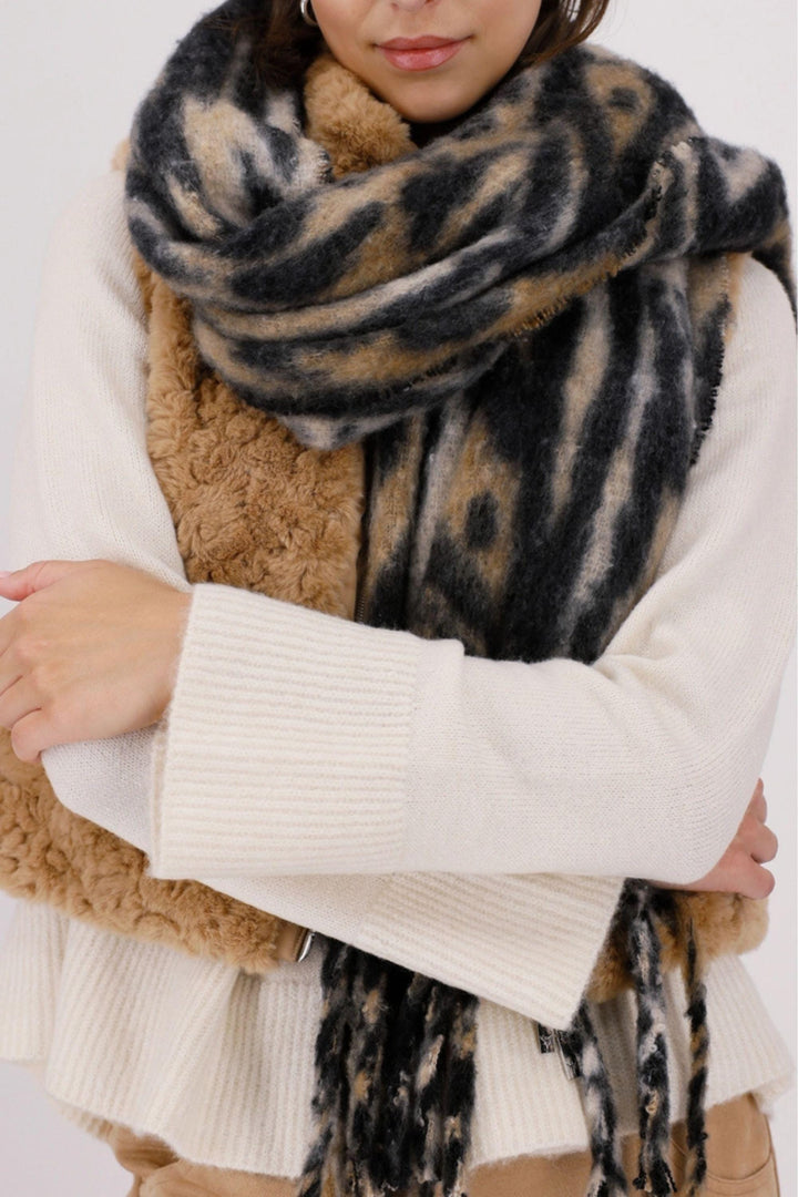 MONARI SCARF TIGER TIGER SCARF - 809672MNR