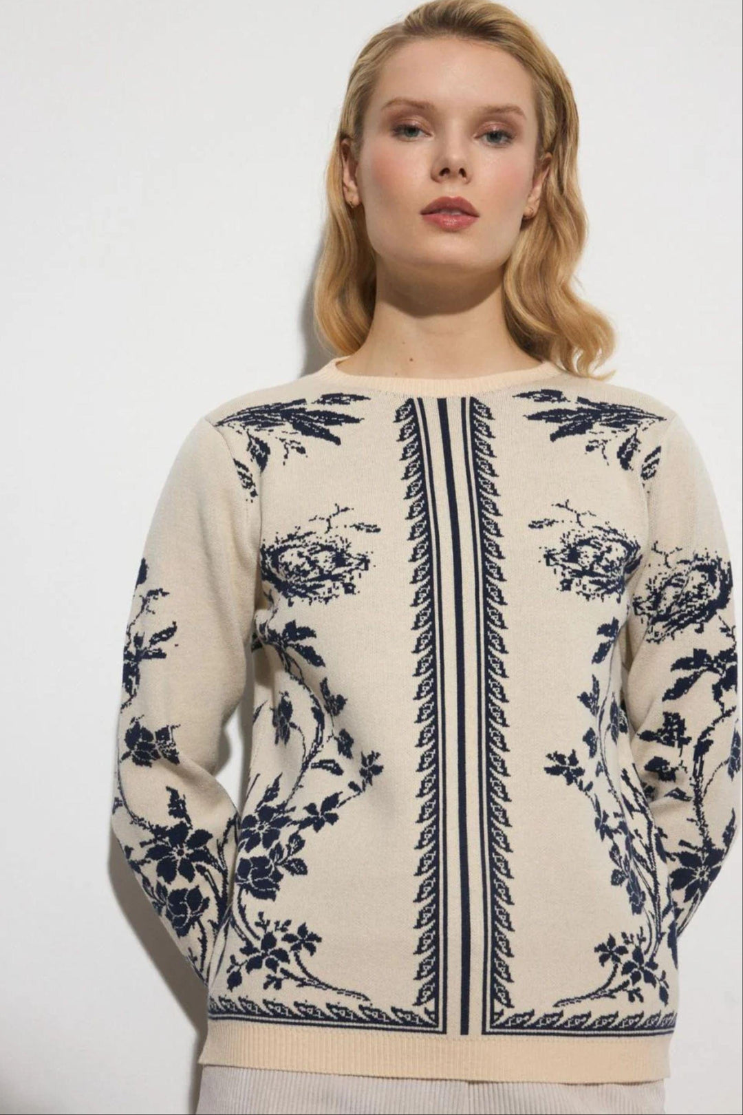 TINTA JUMPER M / OFF-WHITE STEFANIA KNITTED JUMPER