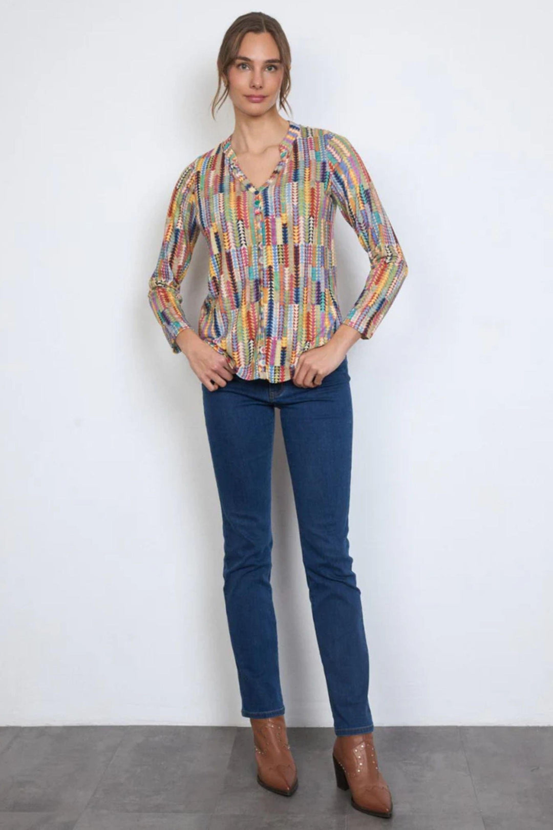 TINTA TOP CARIA KNITTED V NECK