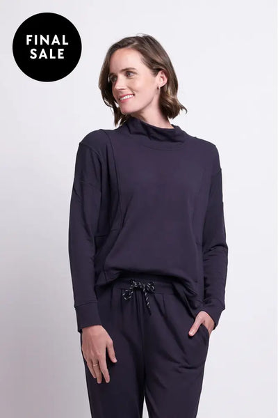 TOO EASY SWEATER - FO7603 XS / NAVY JUMPER