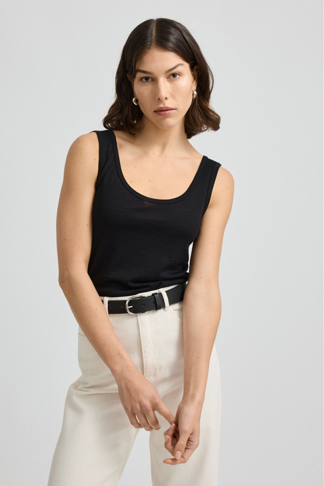 TOORALLIE TANK TOP SCOOP MERINO TANK - 635