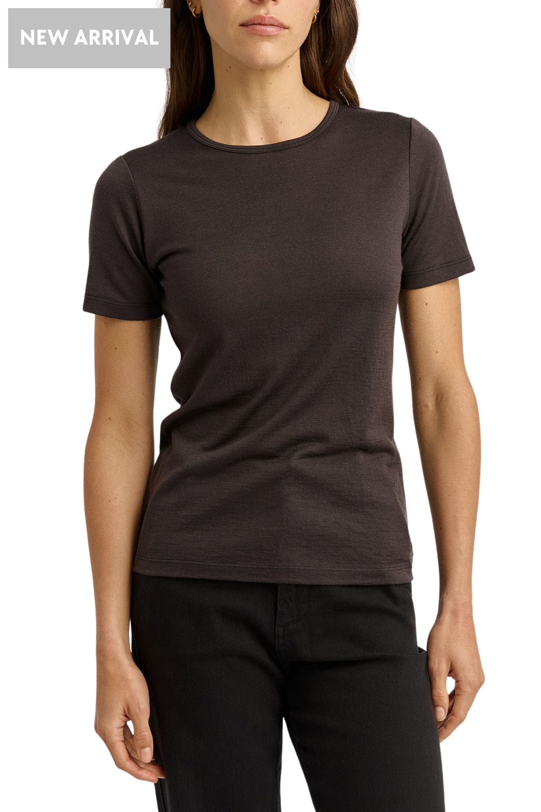 TOORALLIE TOP 8 / DATE S/SLV MERINO TEE - 600