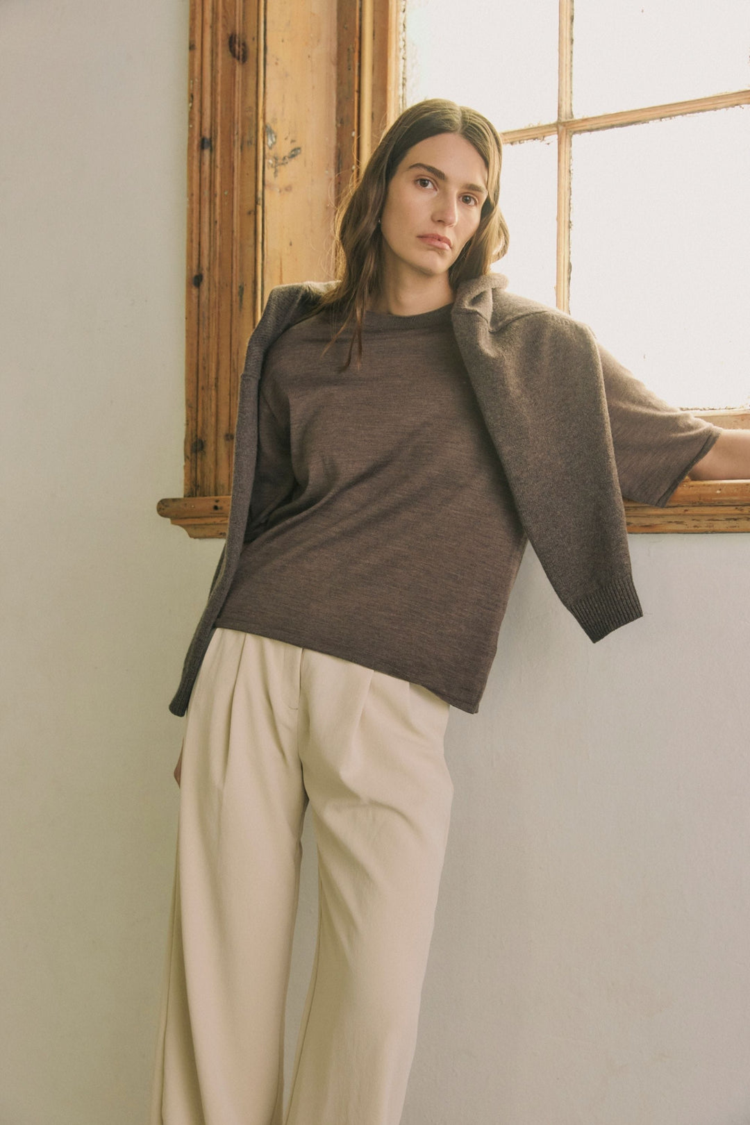 TOORALLIE TOP EXTRA FINE RELAXED KNIT TEE - 5161