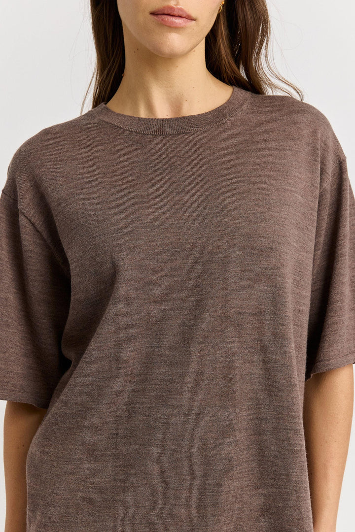 TOORALLIE TOP EXTRA FINE RELAXED KNIT TEE - 5161