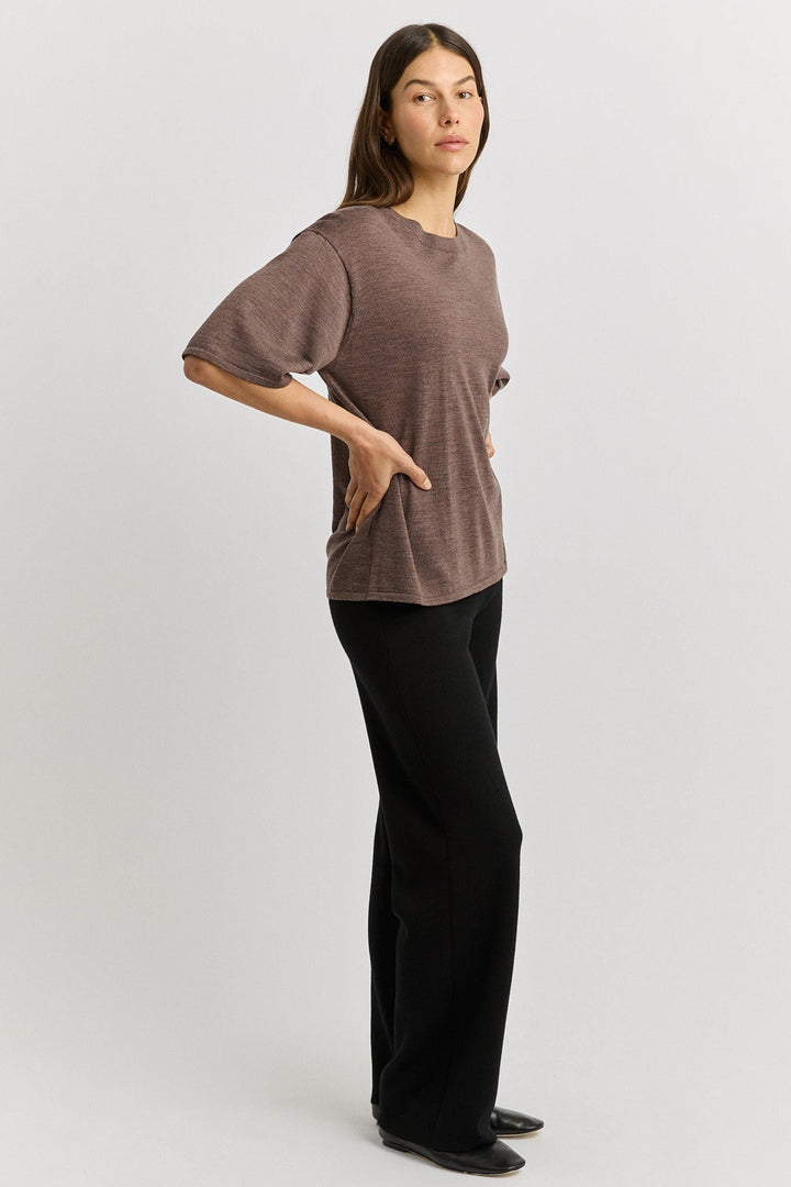 TOORALLIE TOP EXTRA FINE RELAXED KNIT TEE - 5161