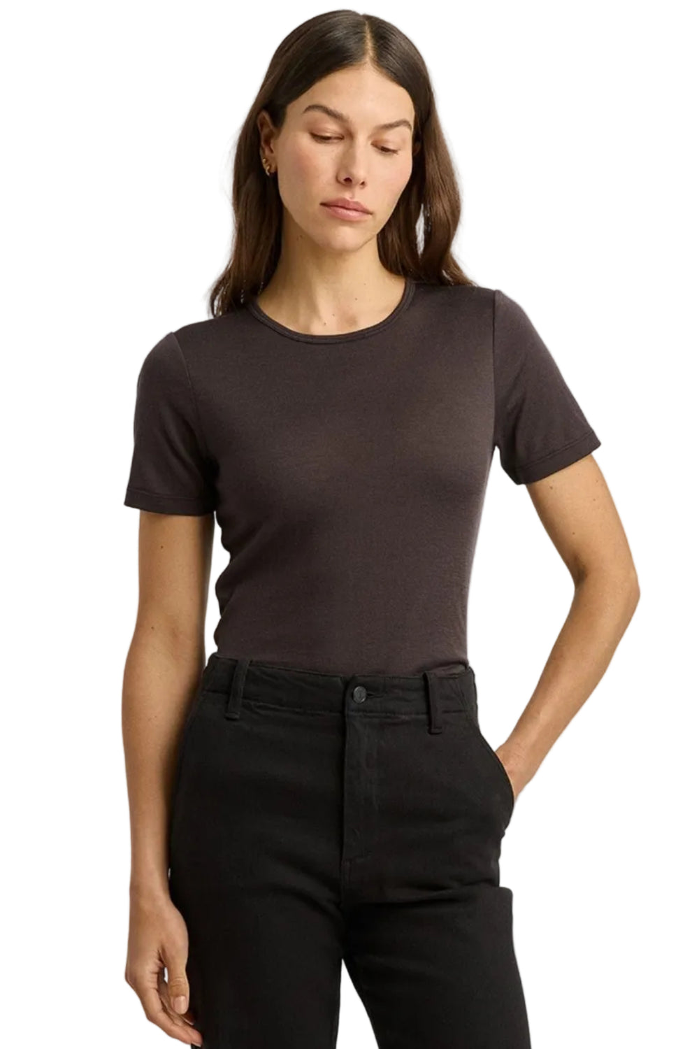 TOORALLIE TOP S/SLV MERINO TEE - 600