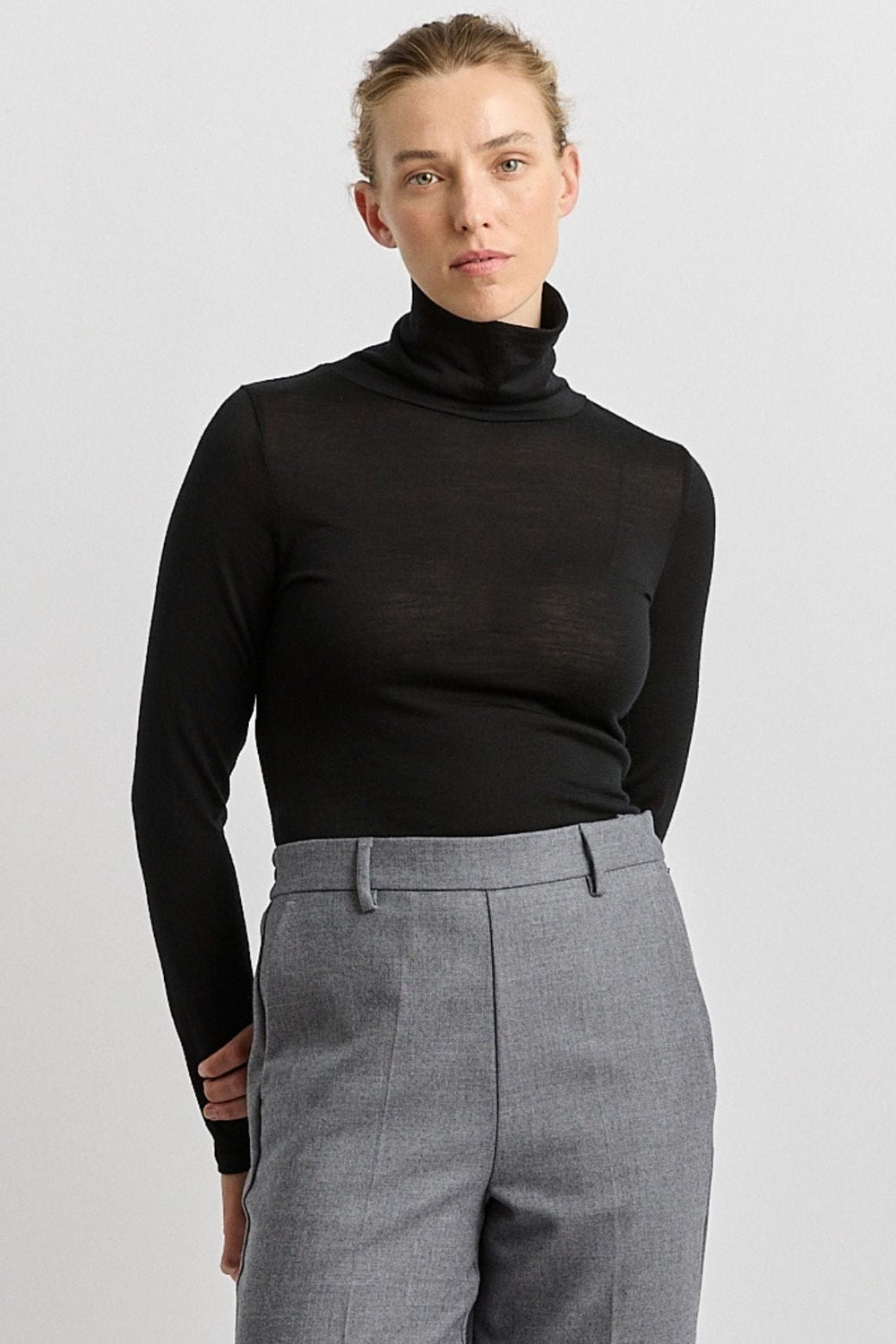 TOORALLIE TOP TURTLENECK MERINO TEE - 612