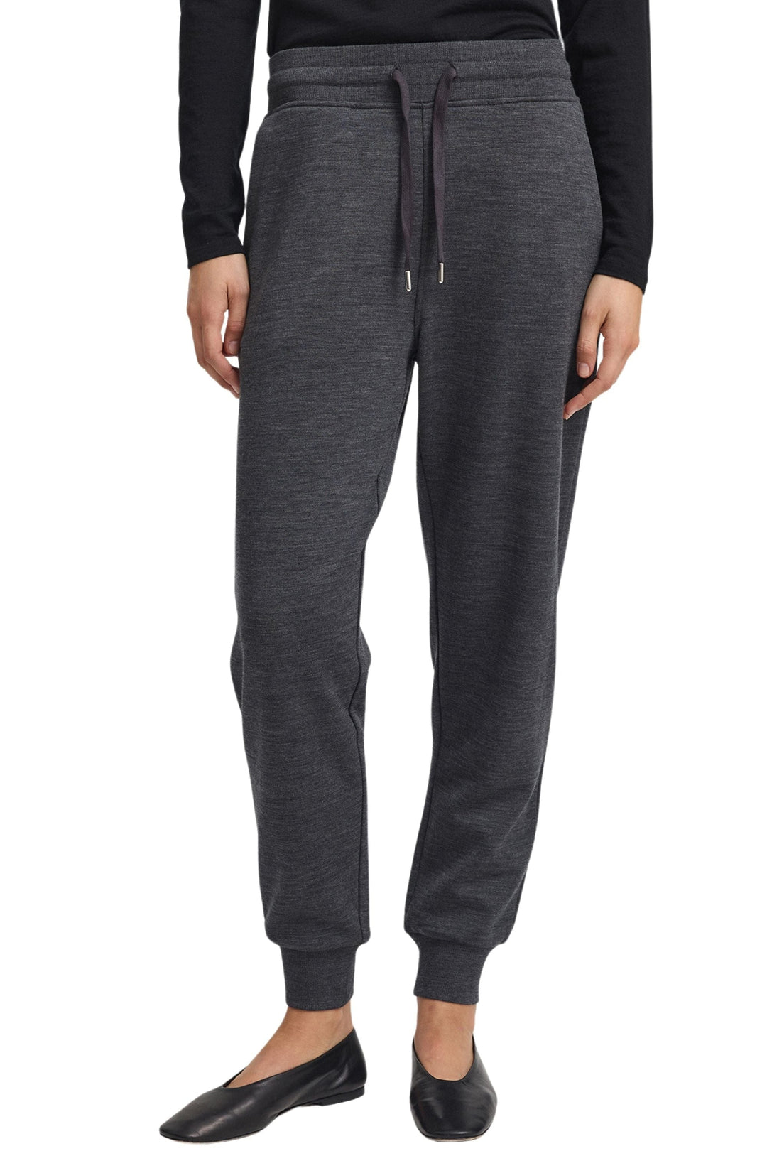 TOORALLIE TRACK PANT 6 / CHARCOAL LOUNGE DRAWSTRING PANT - 652-W25