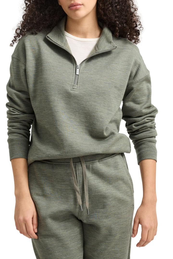 TOORALLIE TRACK TOP 8 / BAY-LEAF LOUNGE ZIP COLLAR - 642