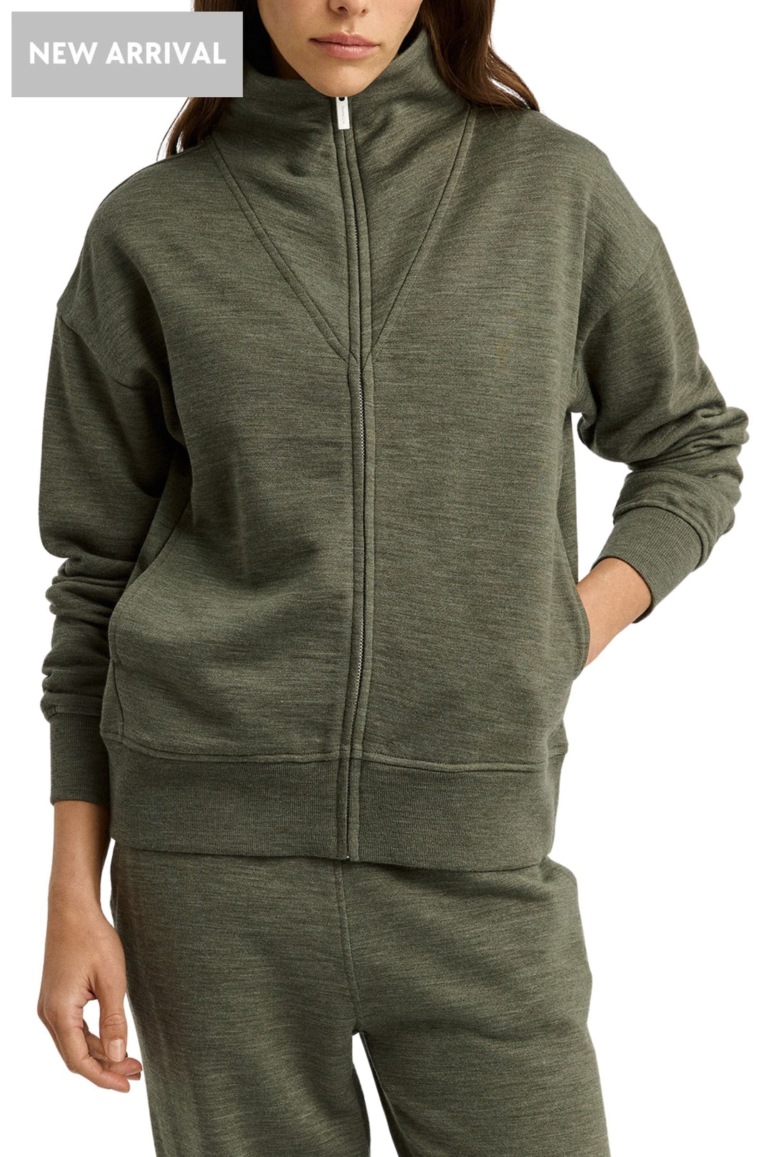 TOORALLIE TRACK TOP 8 / KALE LOUNGE ZIP JACKET - 654
