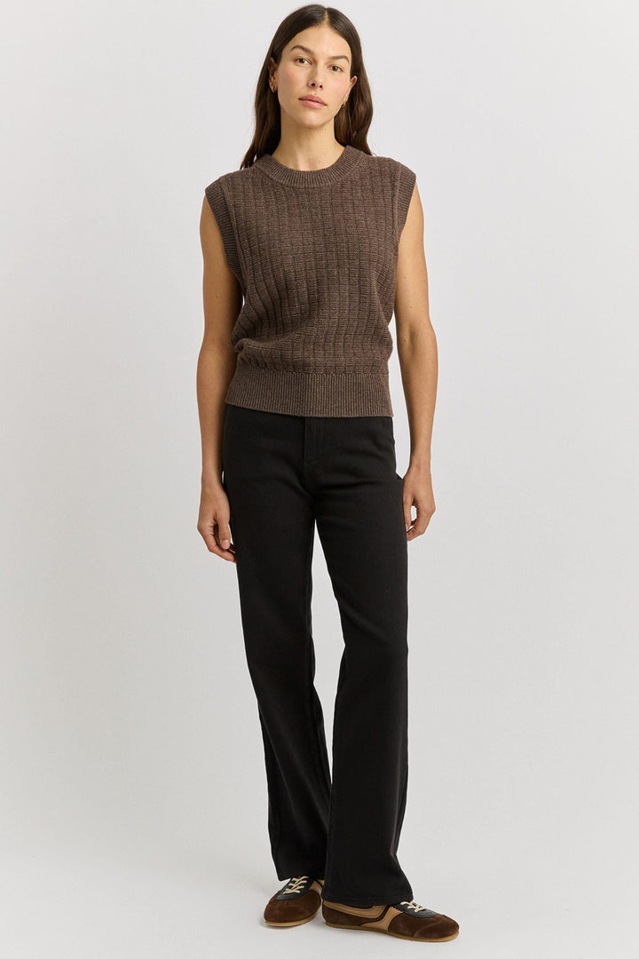 TOORALLIE VEST GRID KNIT VEST - 5124