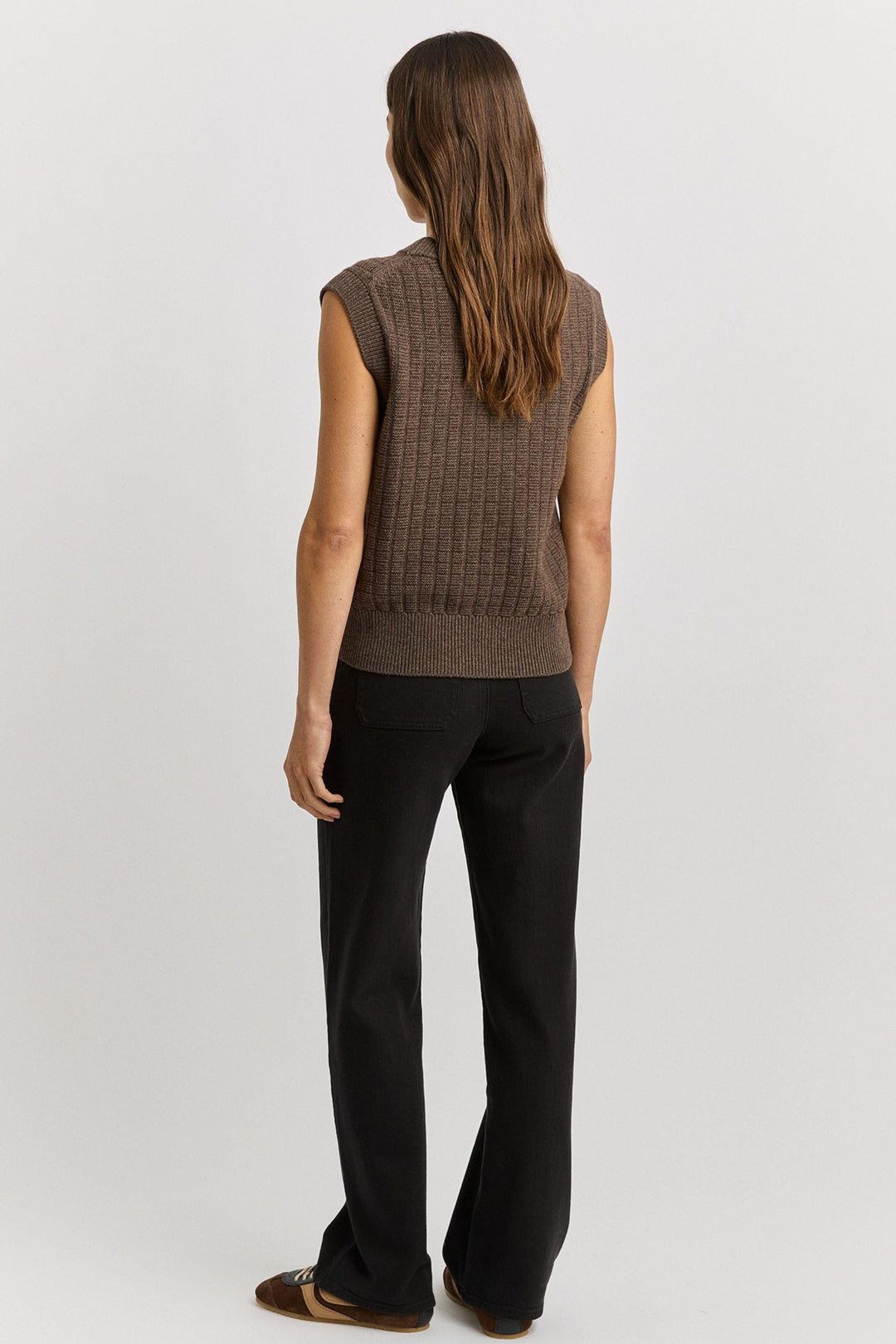 TOORALLIE VEST GRID KNIT VEST - 5124