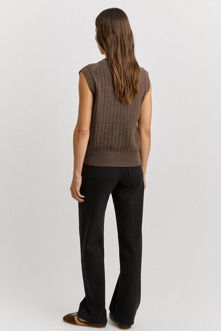 TOORALLIE VEST GRID KNIT VEST - 5124