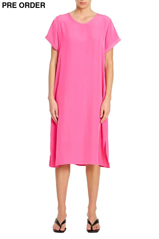 TRANSIT T DRESS - F673203 8 / HOT-PINK DRESS