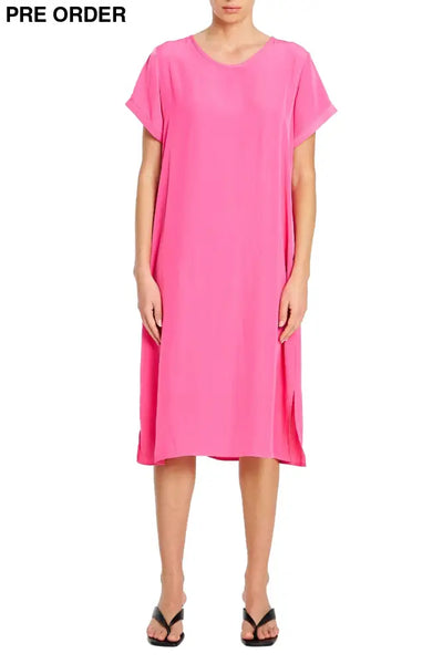 TRANSIT T DRESS - F673203 8 / HOT-PINK DRESS