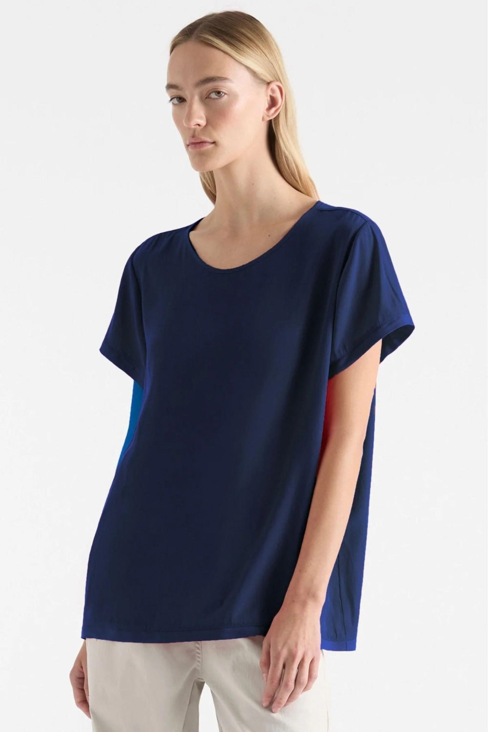 TRANSIT T - F672203 8 / DENIM TOP